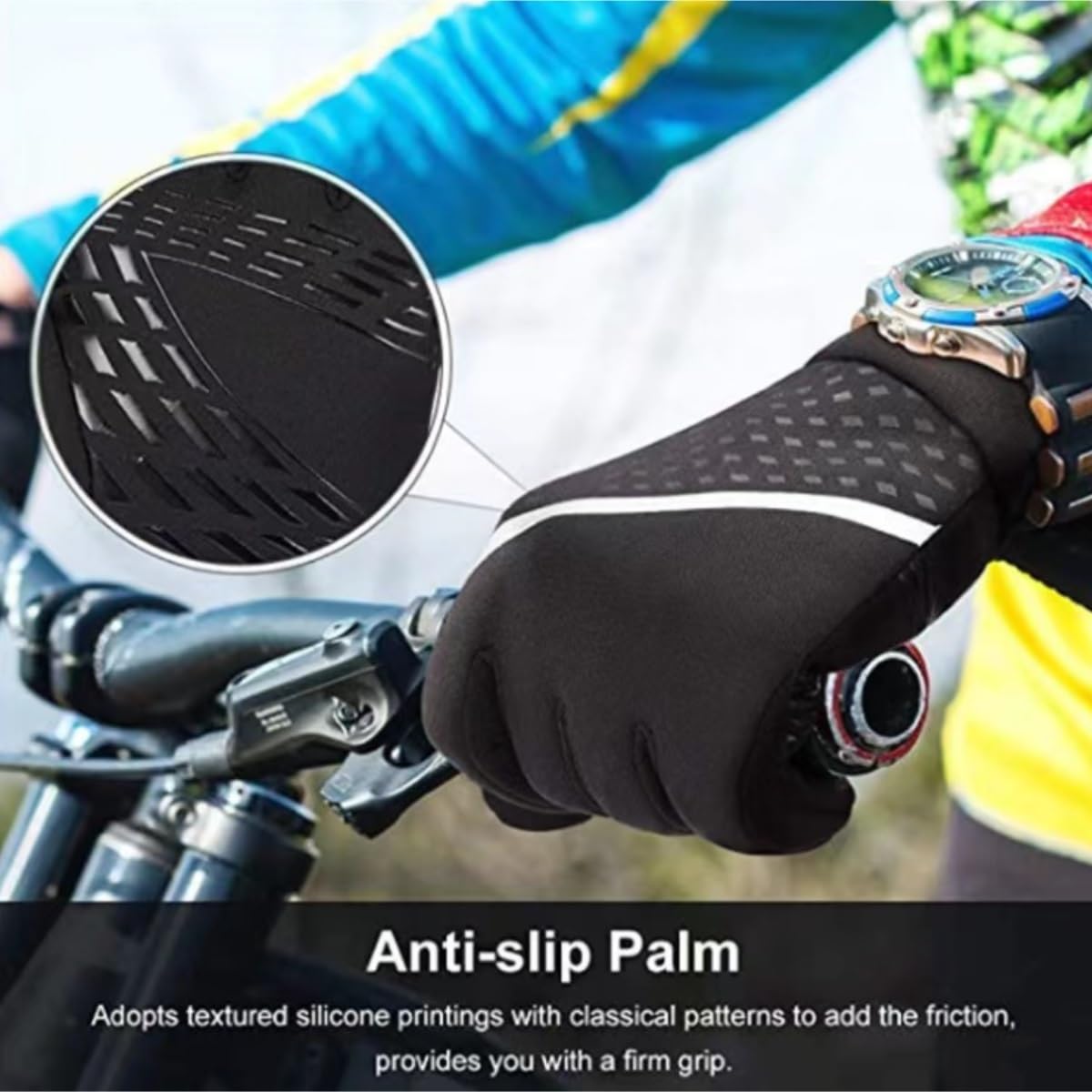Handschuhe Winter Warme Handschuhe Touchscreen Outdoor Sport Radfahren Vollfinger-Handschuhe Thermohandschuhe(XL)