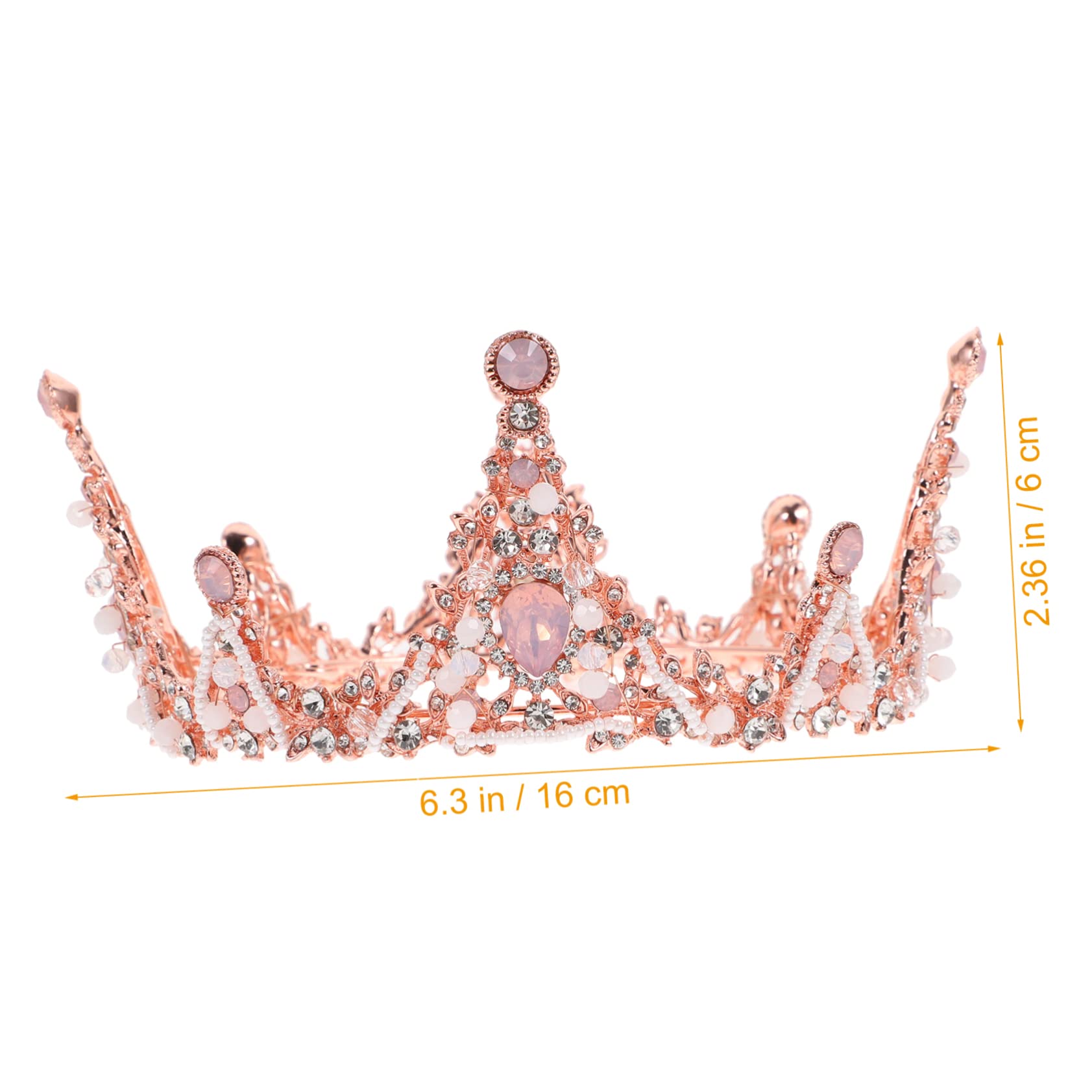 Diadema de Novia Elegante con Diseño de Redonda Rosa para Bodas Tocado Creativo para Mujeres y Niñas Accesorio para y Celebraciones