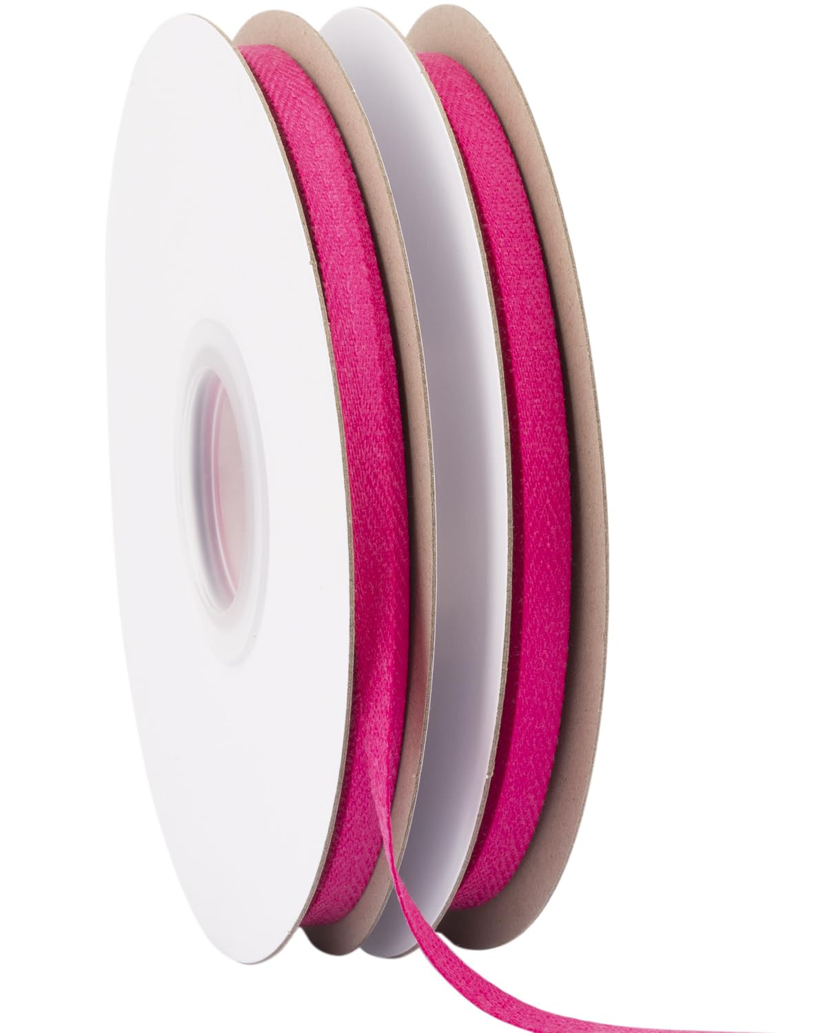 Ribbonitlux Tape Twill Ribbon 6mm x 22.5 Meters, Soft Azalea Herringbone Bias Tape for DIY Craft Sewing, Gift Wrapping, and Home Decor - Image 2