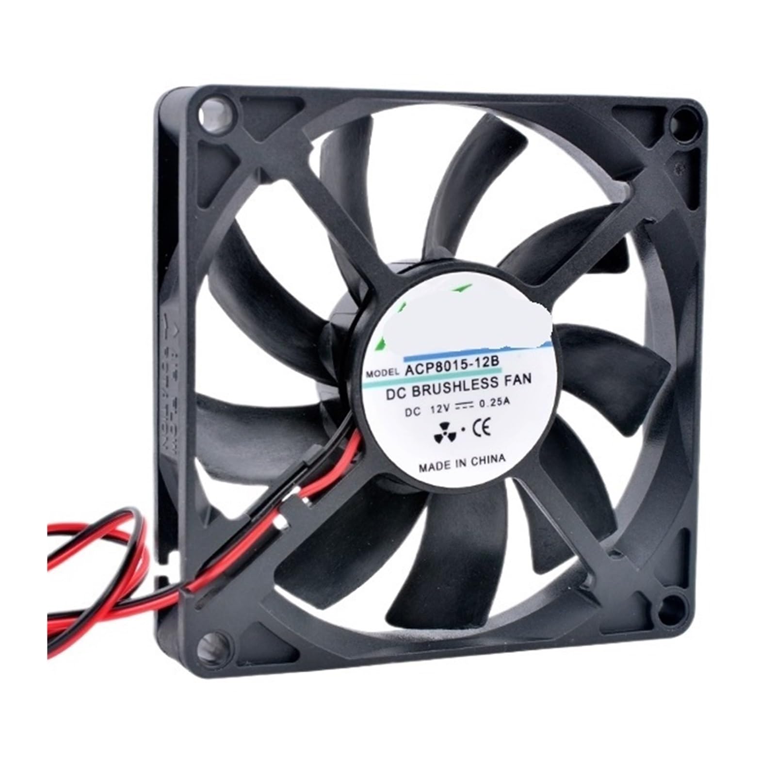 JJKKOZVQF 8015 8cm 80mm fan 80x80x15mm DC5V 12V 24V 2pin cooling fan(12V Sleeve)