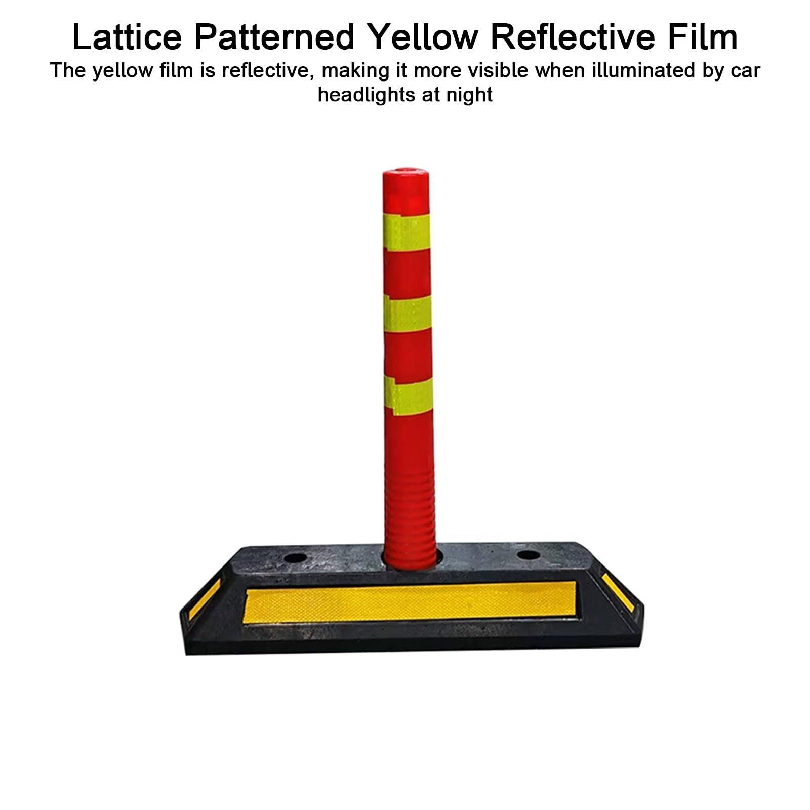 Conos Señalizacion, Conos de Advertencia, con Calzos para Ruedas y Bandas Reflectantes, para Estacionamiento y Entrada (3 Unidades)(70cm/28in)