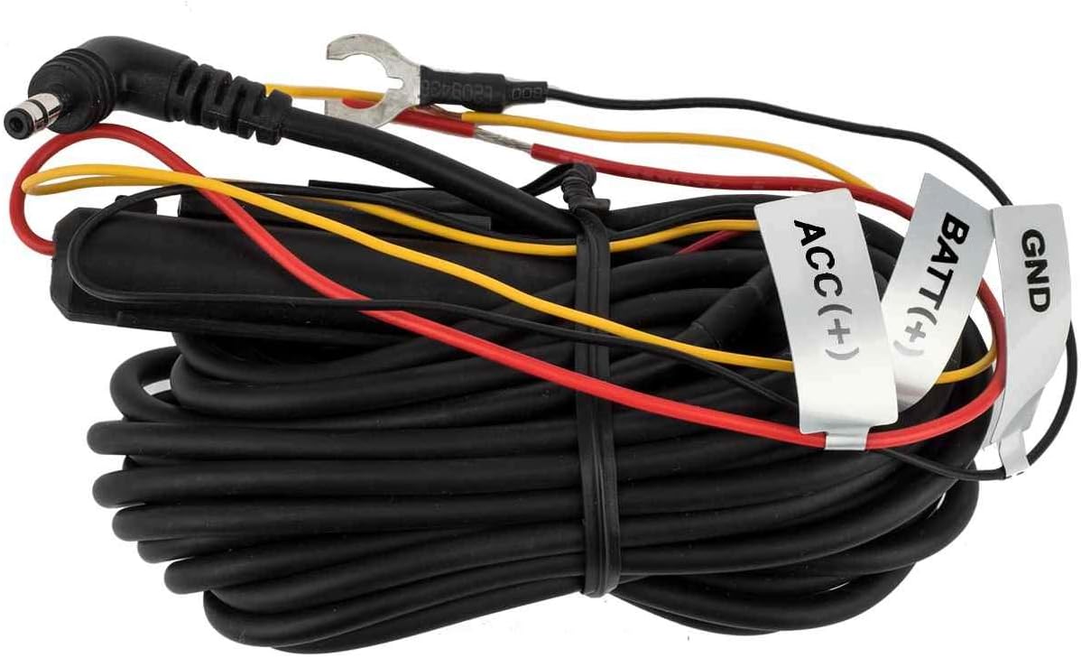 3-Wire Hardwiring Power Cable CH-3P1 | Parking Mode Accessory | Compatible with DR900X, DR750X, DR590X Series BlackVue Dashcams | Battery Discharge Prevention