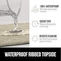 Vista 21 de Gorilla Grip - Tapete afelpado original de goma con perfil bajo, resistente, duradero, impermeable y fácil de limpiar para interior y exterior