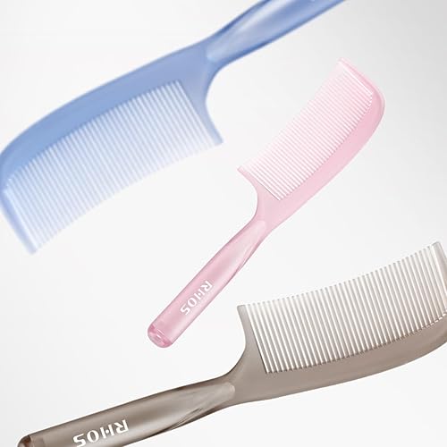 Miniatura 7 de Peine de dientes anchos, juego de 2 peines para el cabello para mujeres, hombres, peine desenredante grande para cabello rizado, liso, corto,