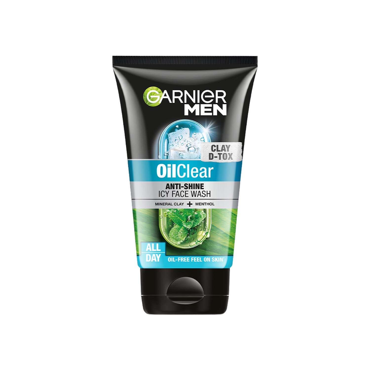 Garnier Men Oil Clear Clay D-Tox Deep Cleansing Icy Face Wash, 100gm