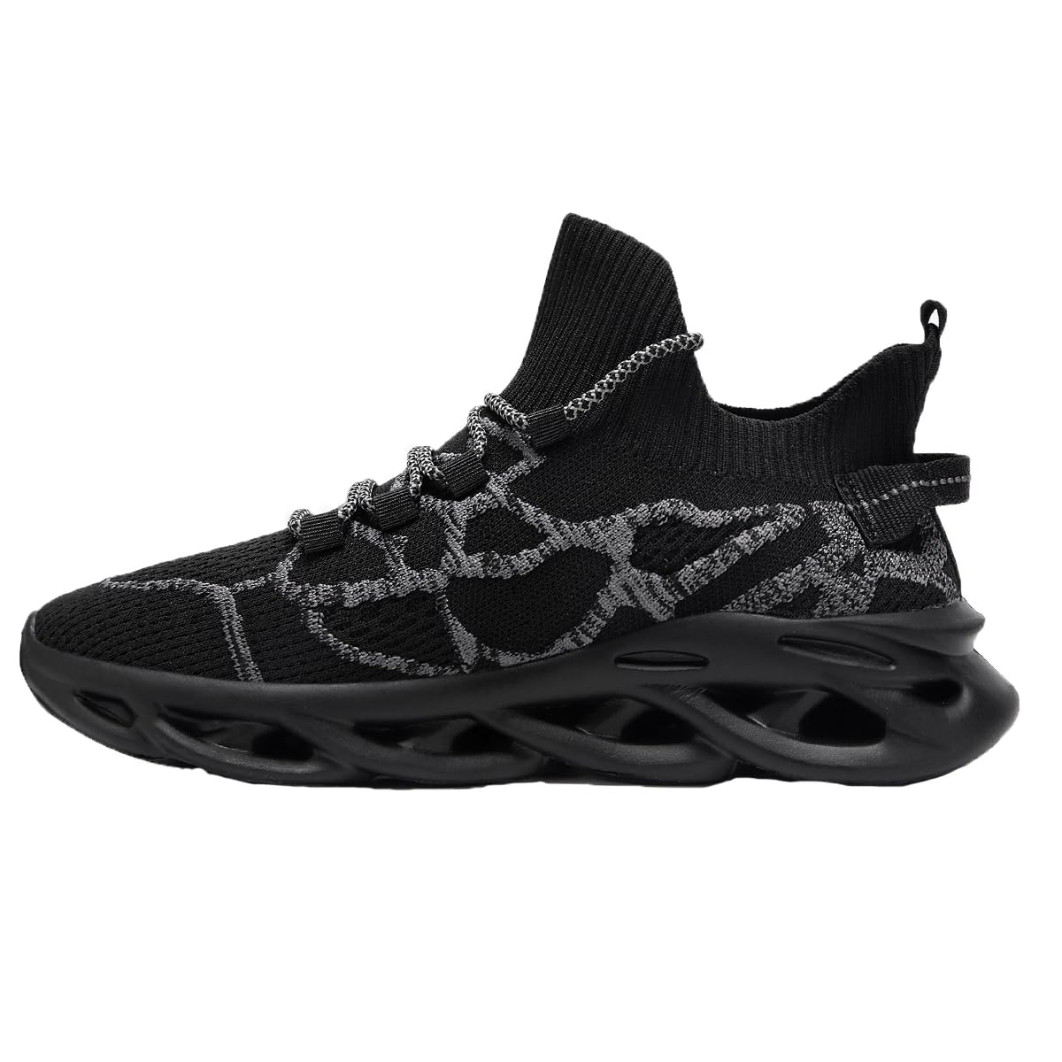 ZDFQLGV Modische lässige Fitness Laufschuhe Sneakers für Herren Leichte atmungsaktive Wander Arbeiten Sportschuhe rutschfeste Weiche Bequeme verschleißfeste Tennisschuhe