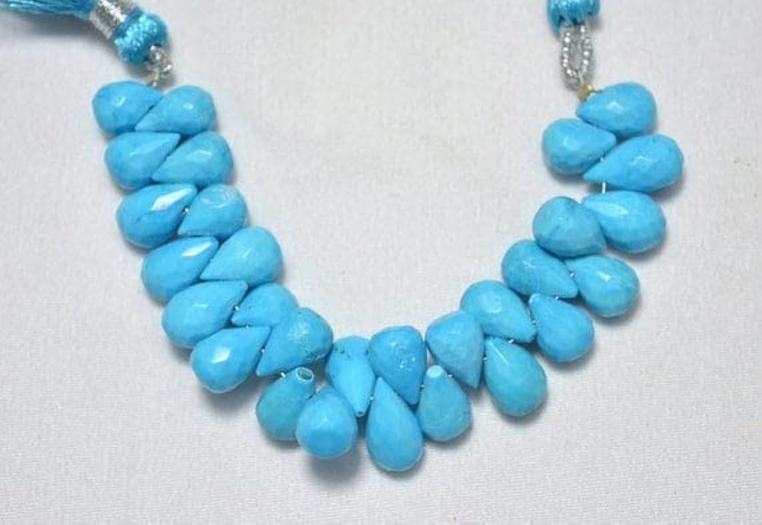 Perles de Turquoise de Chine à facettes LKBEADS gouttes pour création bijoux