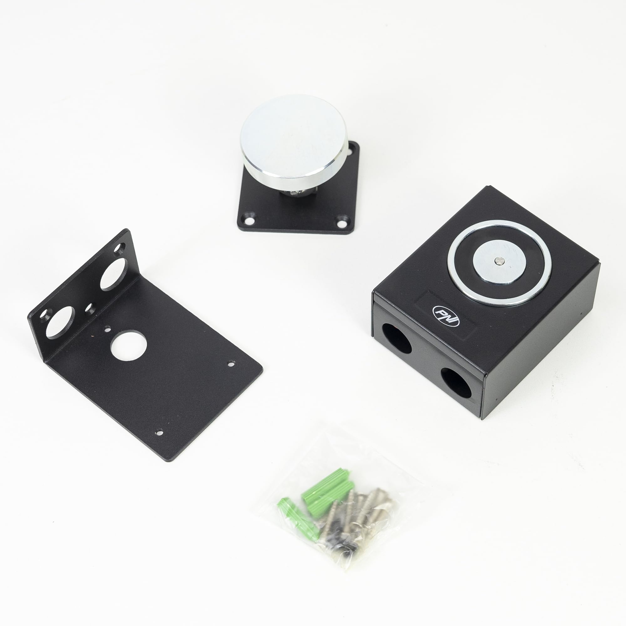 Electroimán PNI EM50KG 50 kg 12/24 V montaje en pared negro