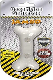 JAMBO PET Osso Nylon Sabor Frango Médioio Jambo Para Cães