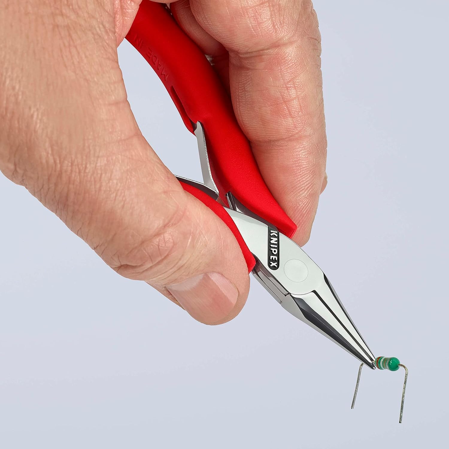 KNIPEX Szczypce dla elektroników ze złączem wsuwkowym z nasadkami z antypoślizgowego tworzywa sztucznego 115 mm, 35 21 115