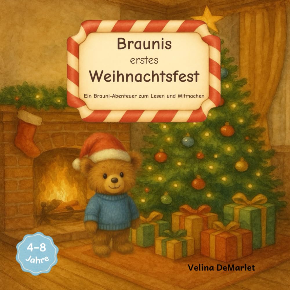Braunis erstes Weihnachtsfest: Ein weihnachtliches Brauni-Abenteuer zum Lesen und Mitmachen