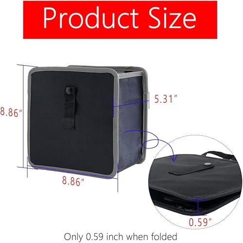 Miniatura 2 de ASUBHA Bote de basura plegable para automóvil, bolsa de basura colgante para automóvil, organizador de bolsas de basura impermeable, accesorios