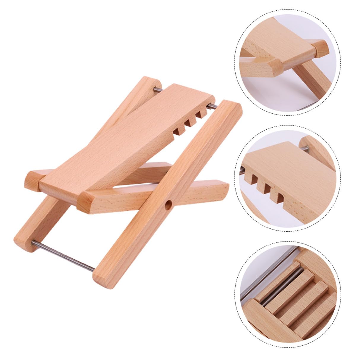 Poggiapiedi Per Chitarra in Legno in Altezza Poggiapiedi Per Chitarra Ingranaggio Flessibile e Stabile Per Chitarristi