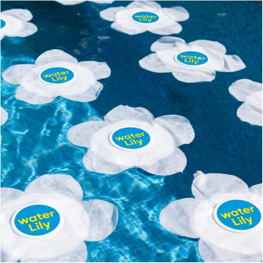 Boîte 6 Pièces Water Lily Absorbant Piscine Graisses Huiles Protection Ligne Eau - D-Work