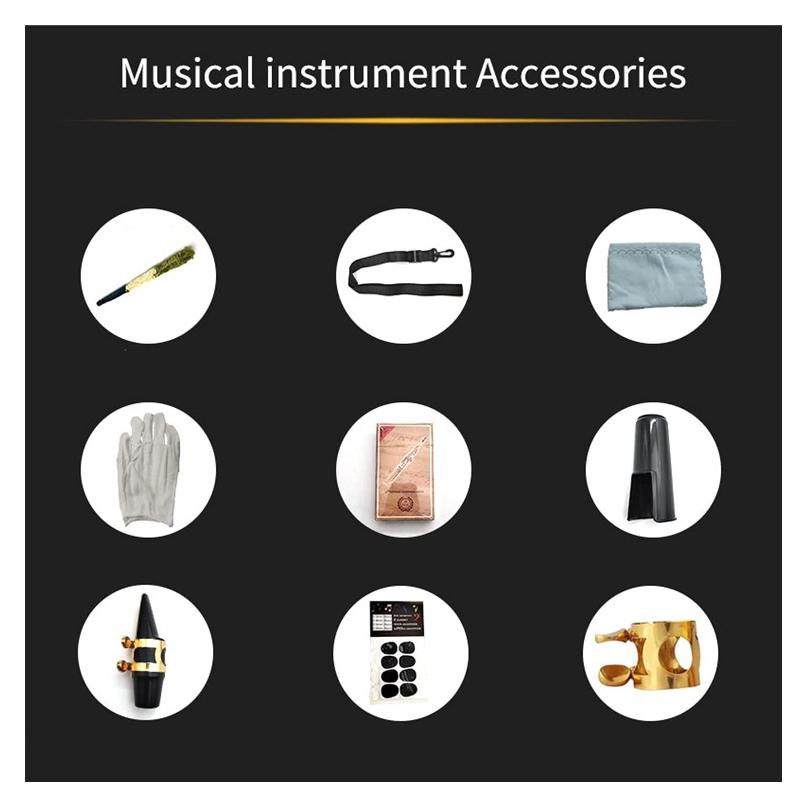 Sax Principianti Kit Tenor Sax Alto Sassofono Keys Placcato in Nichelato Keys Strumento A Legna con Cassa Cappotto Strumento a fiato (Color : Alto Sax Case Brown PU)