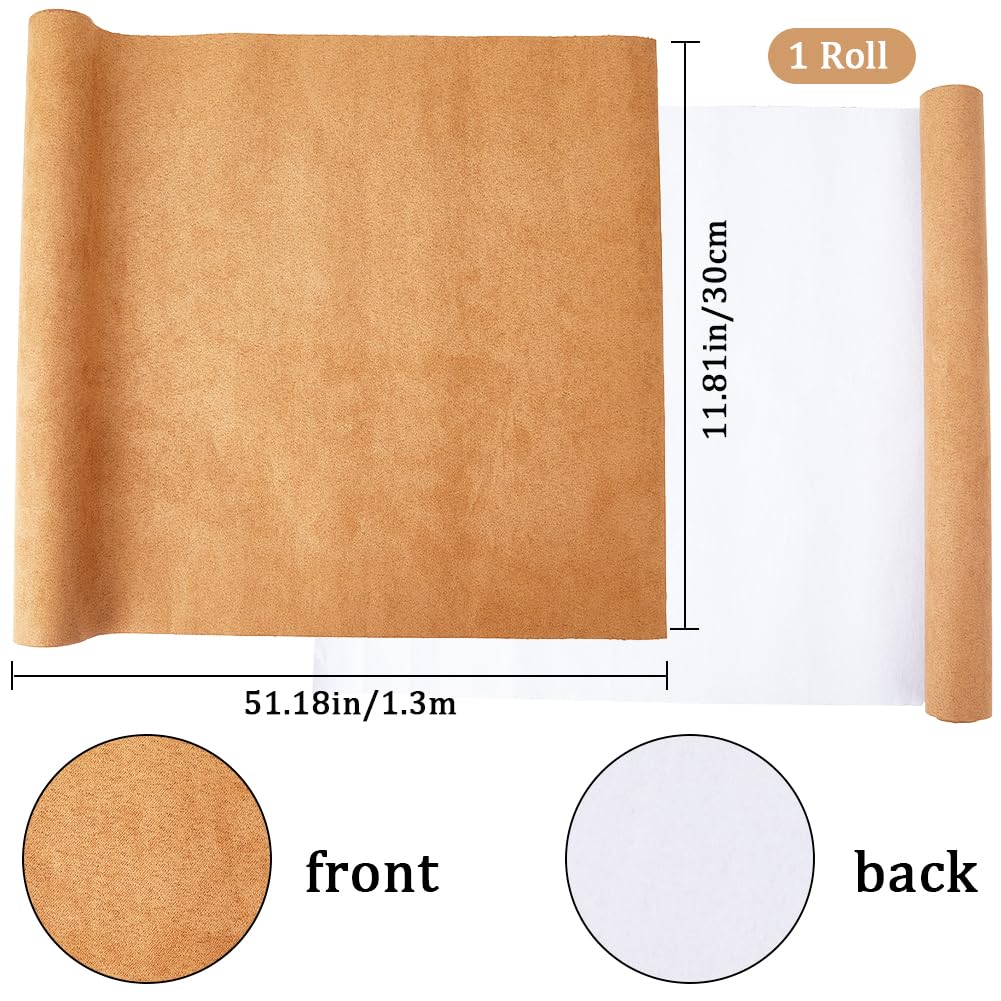 CRASPIRE 51 x 11.8 pollice Pelle Scamosciata Libro Panno per Rilegatura di Libri Copertina con Supporto In Carta Scrapbooking