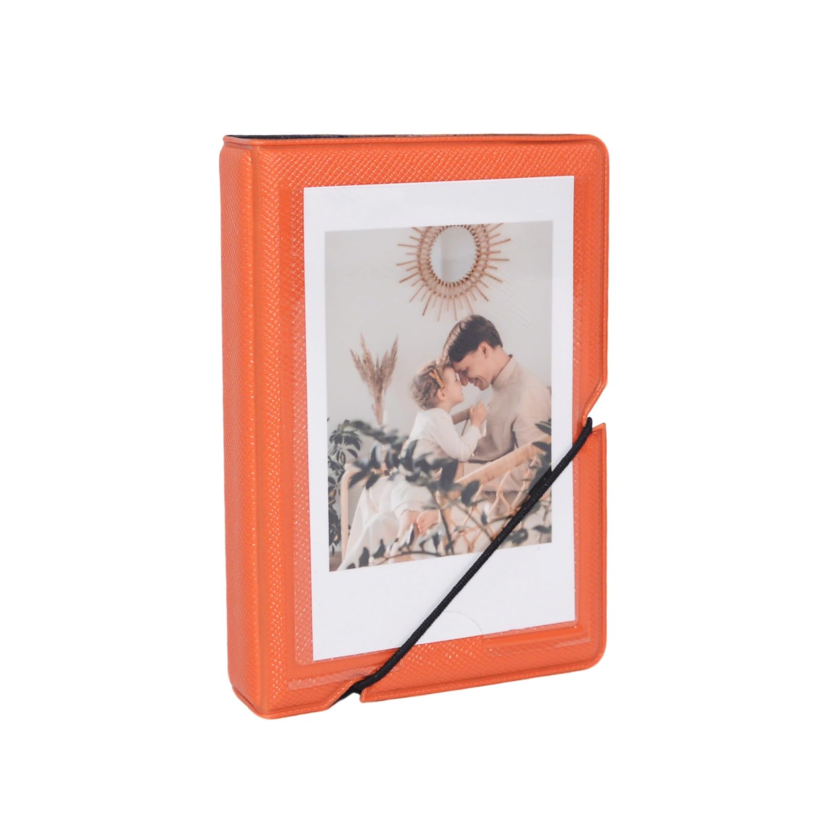 Mini Photo Album with 28 Pocket for Fujifilm Instax Mini 12 11 99 90 40 9 8 7 EVO LiPlay 2x3 Inch Pictures Films,Kpop Photocard Holder Albums for 54x86mm Pictures (Orange)