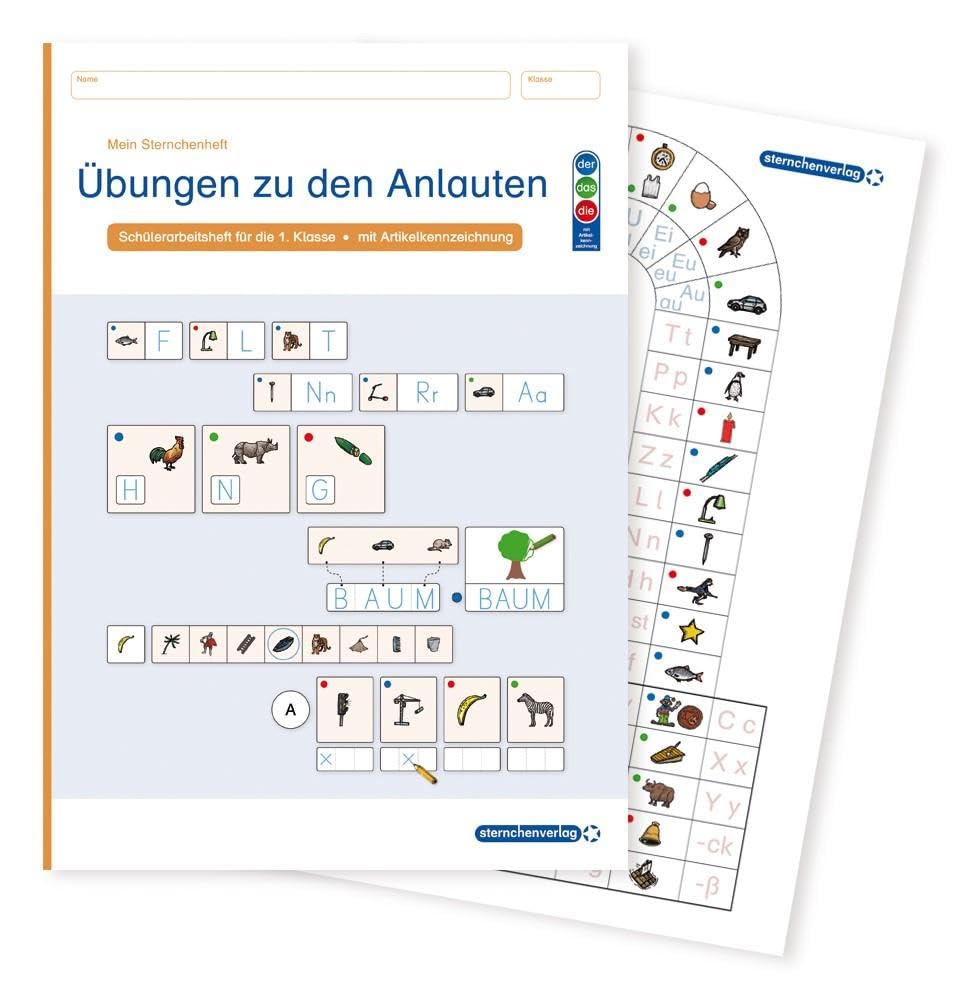 Übungen zu den Anlauten - Lernheft: Mein Sternchenheft