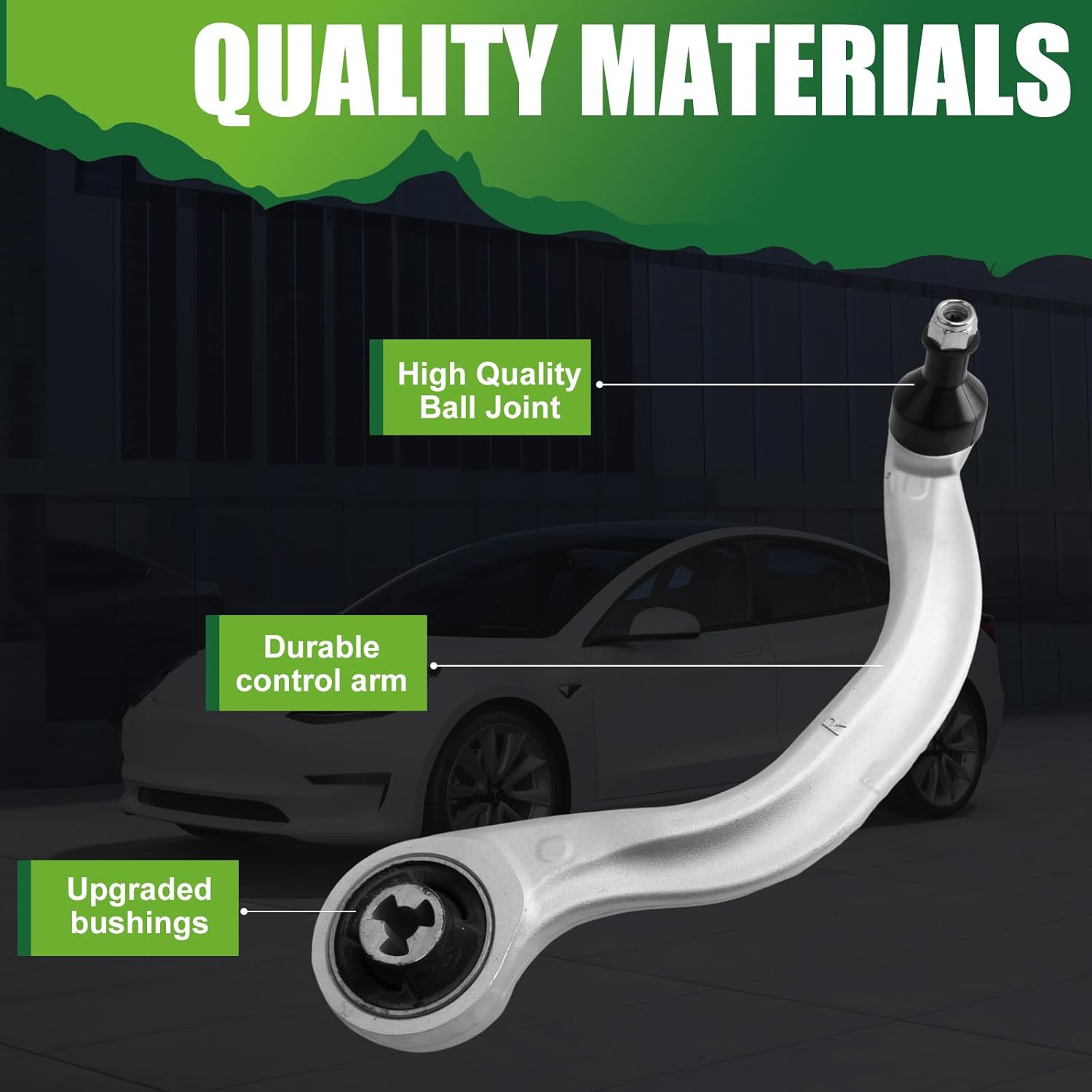 Front Lower Control Arm with Ball Joints for Model 3 2017-2023, Model Y 2020-2023,replacement for 1044354-00-A,1044359-00-A,Set of 2