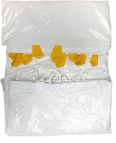 Miniatura 3 de TentandTable Pared lateral sólida estándar, para tiendas de campaña de fiestas y toldos, 9 pies por 20 pies, vinilo translúcido de 14 onzas, tienda