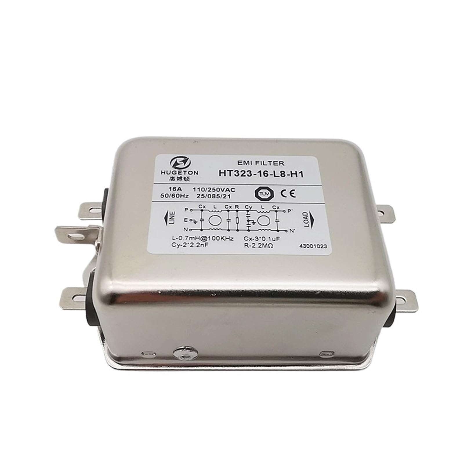 Filtro de alimentación HT323-20-M4-H1 para evitar reinicios por culpa del ruido eléctrico
