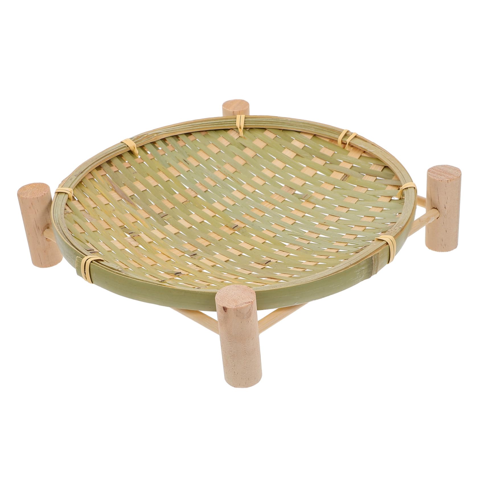 COLLBATH 1 Set Fruit Basket with Stand Stylish Serving Tray for Kitchen Counter for Bread and Snacks and Versatile Design for Home Restaurant Hotel Use