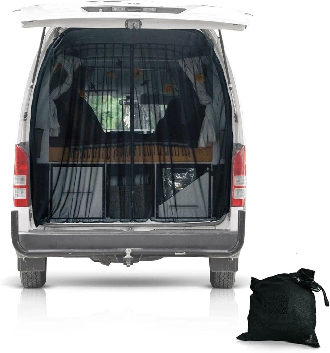 Fit for VW T5 T6 Tailgate Barn Door Magnetic Insect Mosquito Fly Screen Net Camper Van