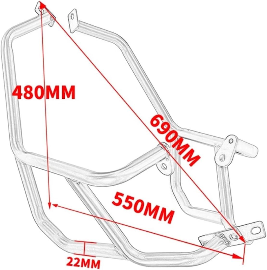 Barre protezione moto Barre paramotore per moto per Benelli Trk251 BJ250 2018-2023 2024 2025 TRK 251 BJ 250 Barra paraurti superiore
