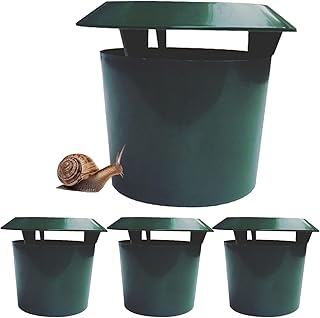 4Pcs Plastic Snail Trap, Catch Slugs and Snails Beer Traps for Slugs Trap for Aquarium Fish Tank Garden Decor, 11x9.5cm