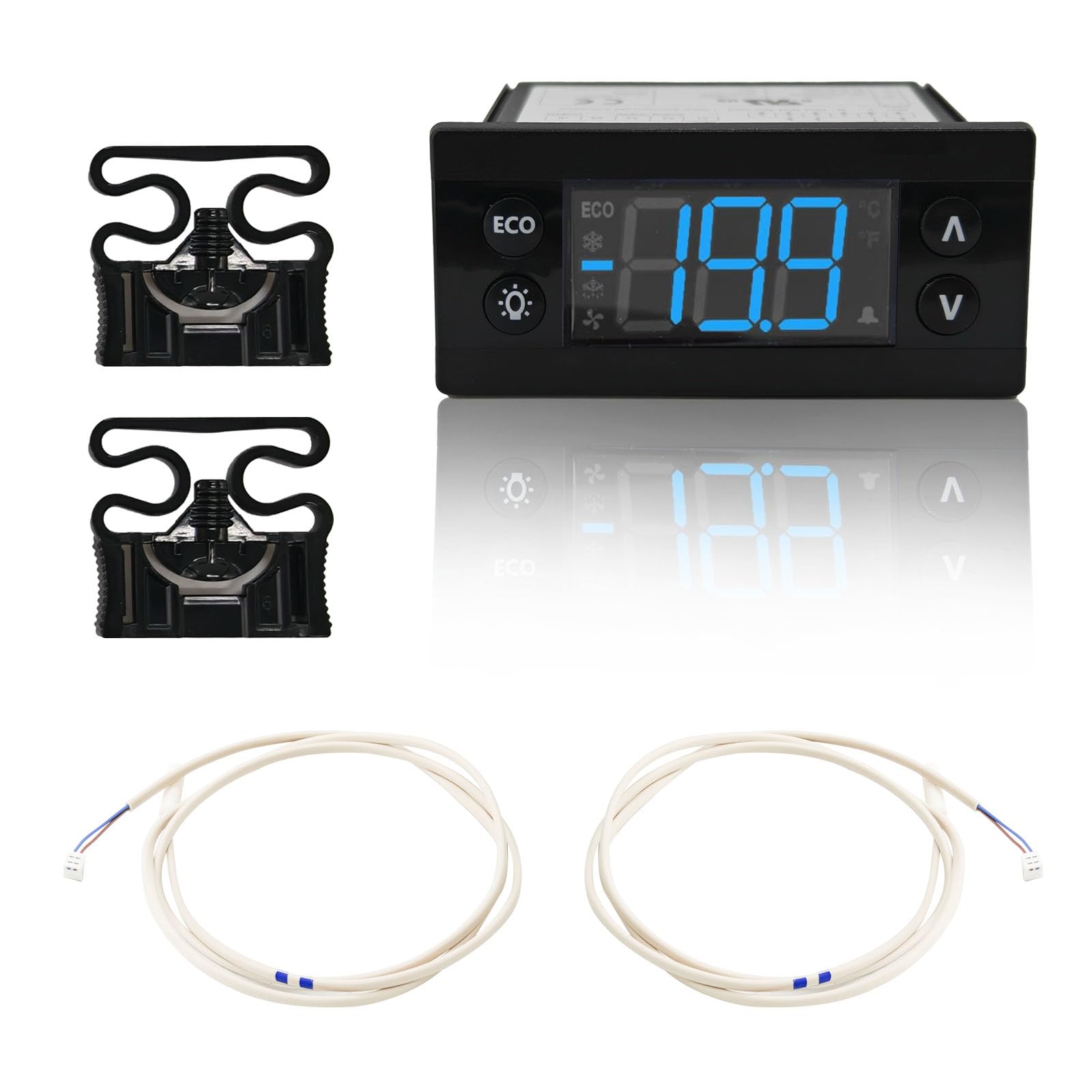 ERC112C Temperature Controller Kit Compatible with Beverage Air, Delfield, Randell, Hoshizaki, Danfoss Refrigeration Controller Replace 080G3106 080G3494 SP-5209 SP-5210