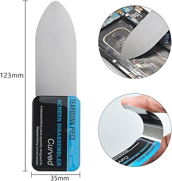 0.1mm Thin Flexible Metal Spudger Curved Phone Screen Removal Opening Tools