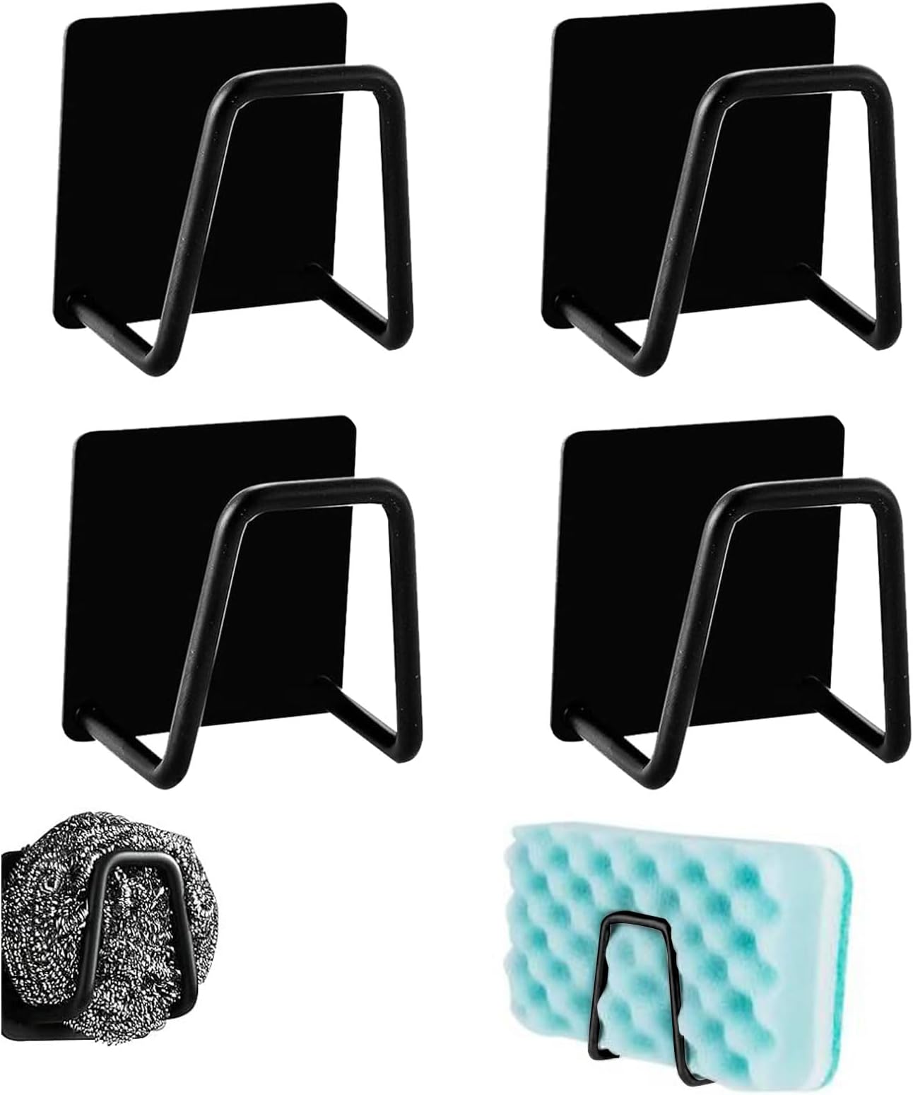 IDesign Porte-éponge Pour évier, En Métal Enduit Antirouille Avec