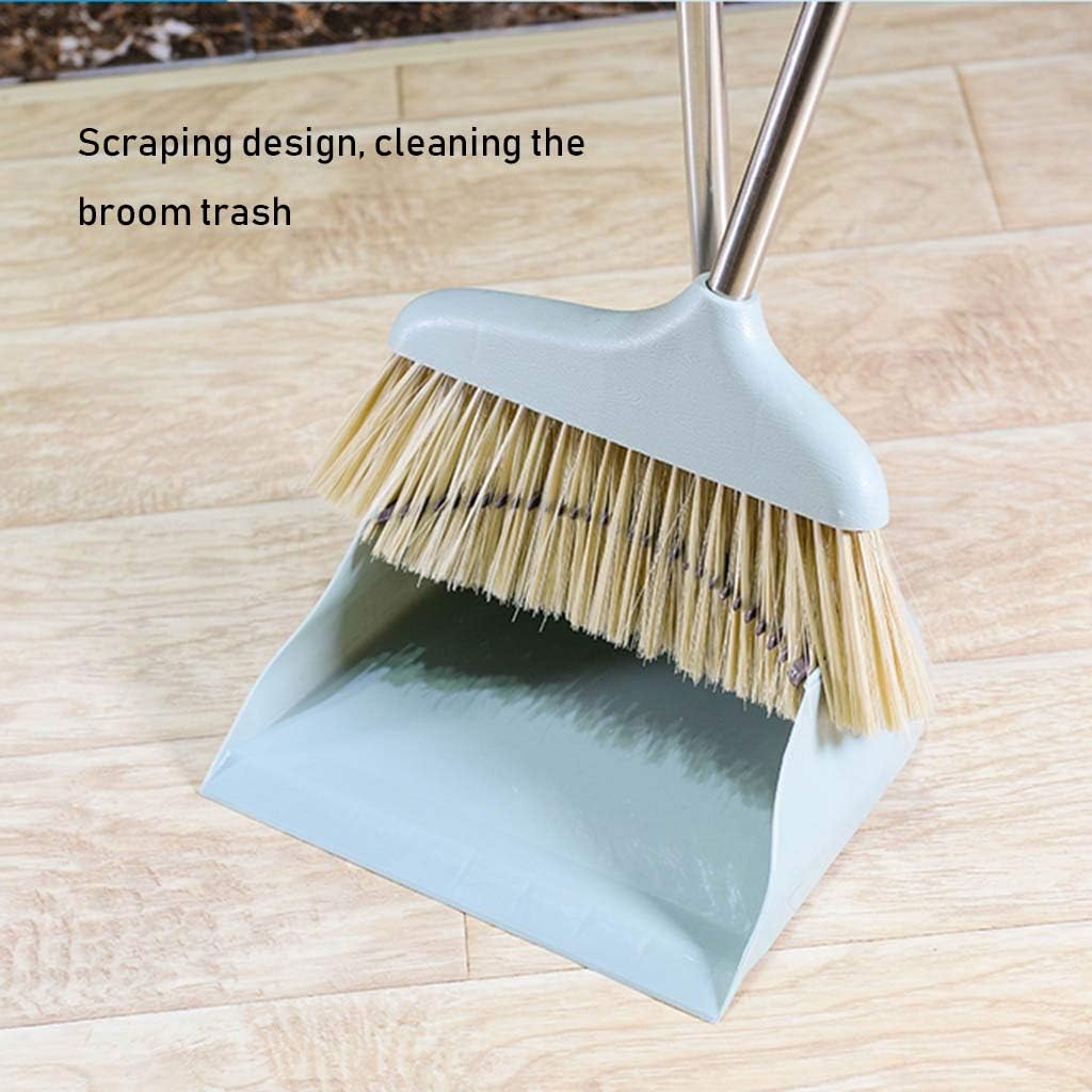 and Dustpans Sets, 90cm Extra Long Handle Grips Sweep Set Lobby Home Kitchen Office Commercial Hardwood Floor Use Dustpan Sweepers