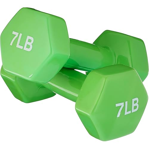 Amazon Basics Vinyl Coated Dumbbell Hand Weights