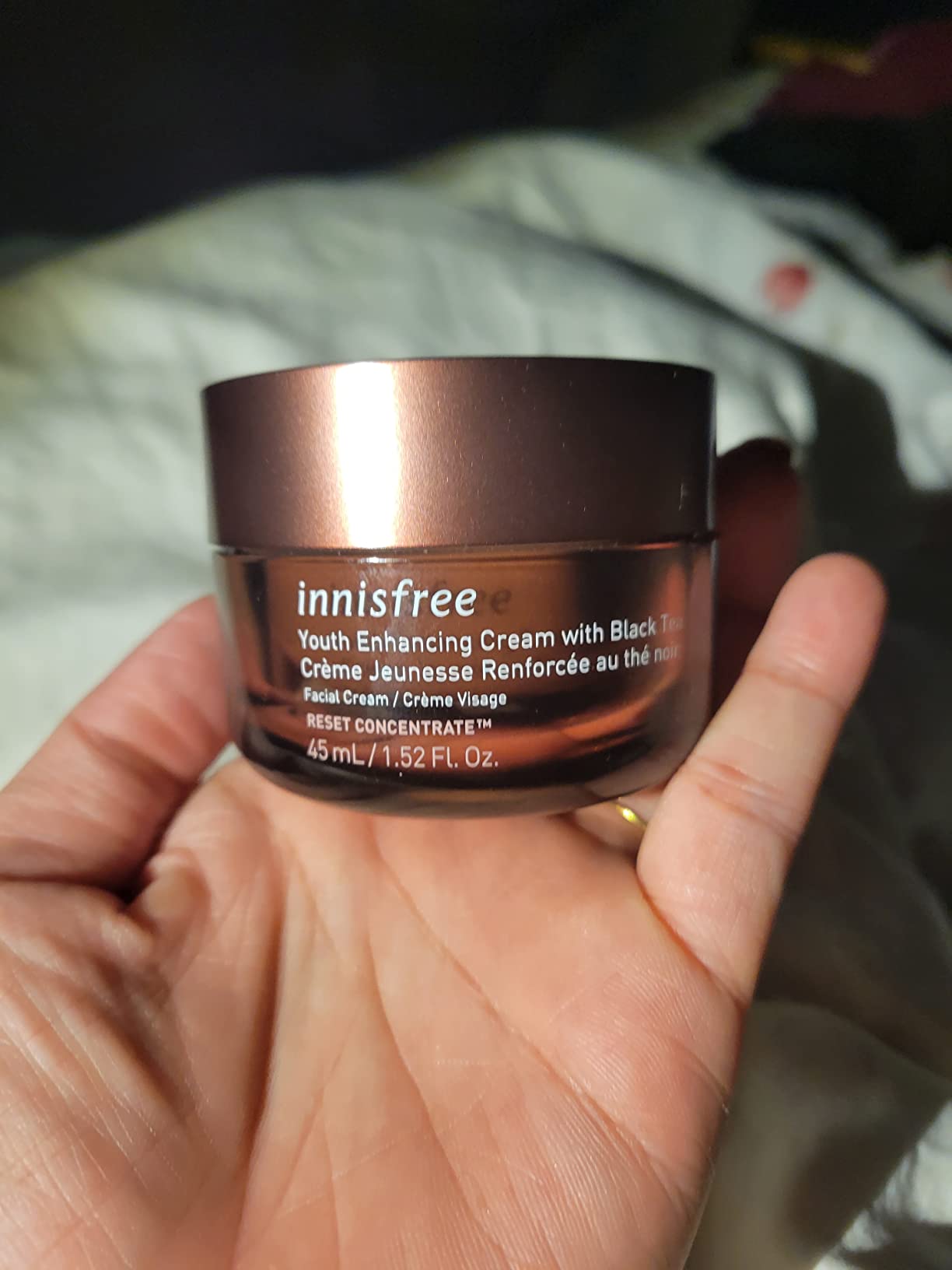 innisfree Black Tea Youth Cream, Korean Moisturizer with Hyaluronic Acid for Radiance, Firm Skin, Hydration, and Visible Anti-Aging Benefits