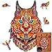 Produktbild UNIDRAGON Original Holzpuzzle  Sanfter Luchs, 187 Teile, Mittel 8.4  12.7 Zoll (22 x 33 cm) Schöne Geschenkverpackung, Einzigartige Form Erwachsene und
