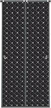 Cortina de puerta magnética aislada con gancho de almacenamiento y tela Oxford 600D insonorizada, color marrón, para privacidad (100 x 230 cm)