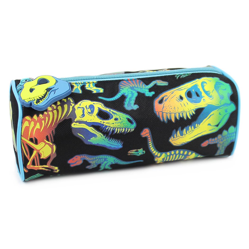 Fashion Stationery Pencil Case Boys Girls Kids Childrens Black Dinosaur Primary School Storage Pencil Cases Gifts Stocking Filler for Birthdays - Image 4