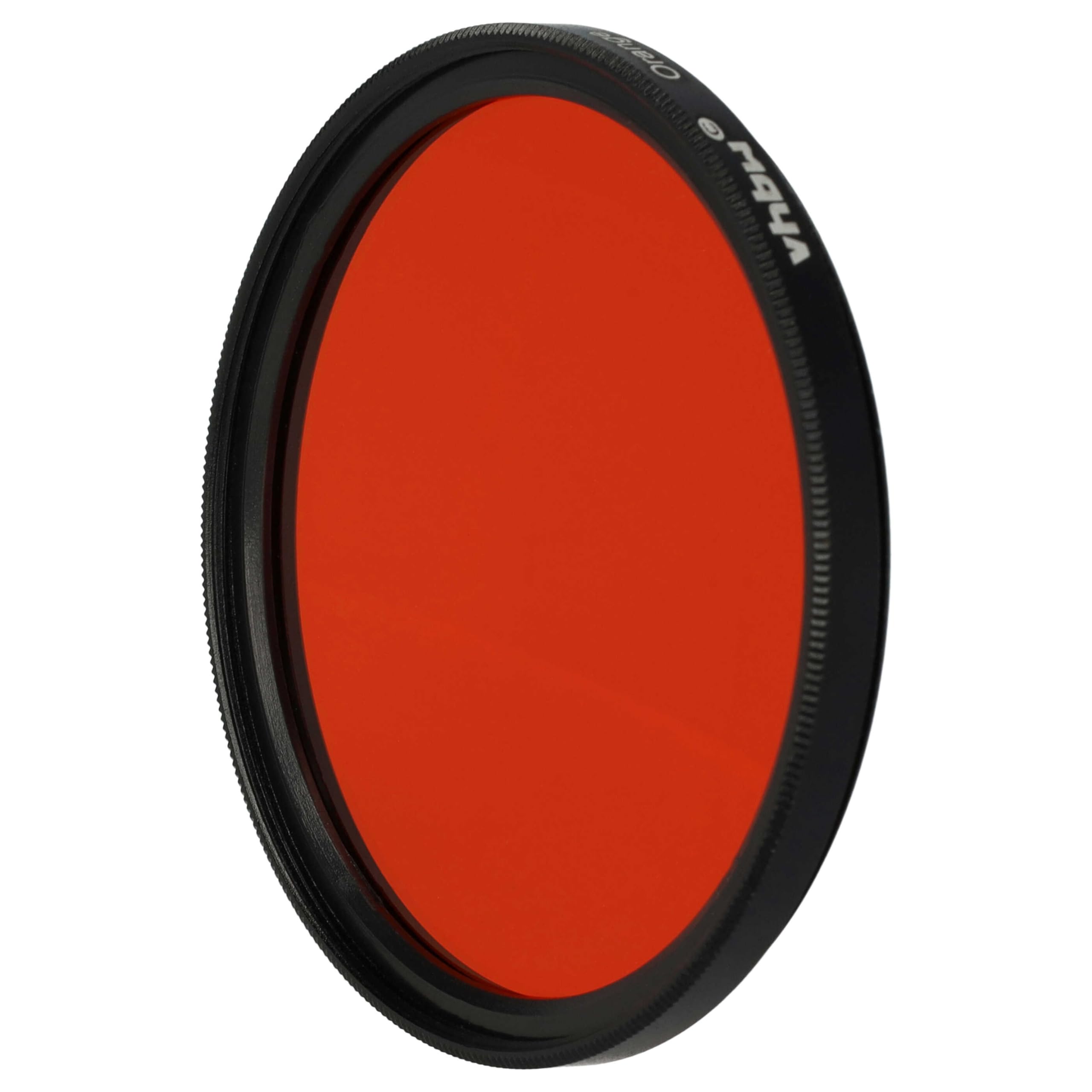vhbw Uniwersalny kolorowy filtr pomarańczowy do obiektywów aparatu z gwintem filtra 58 mm - pomarańczowy filtr