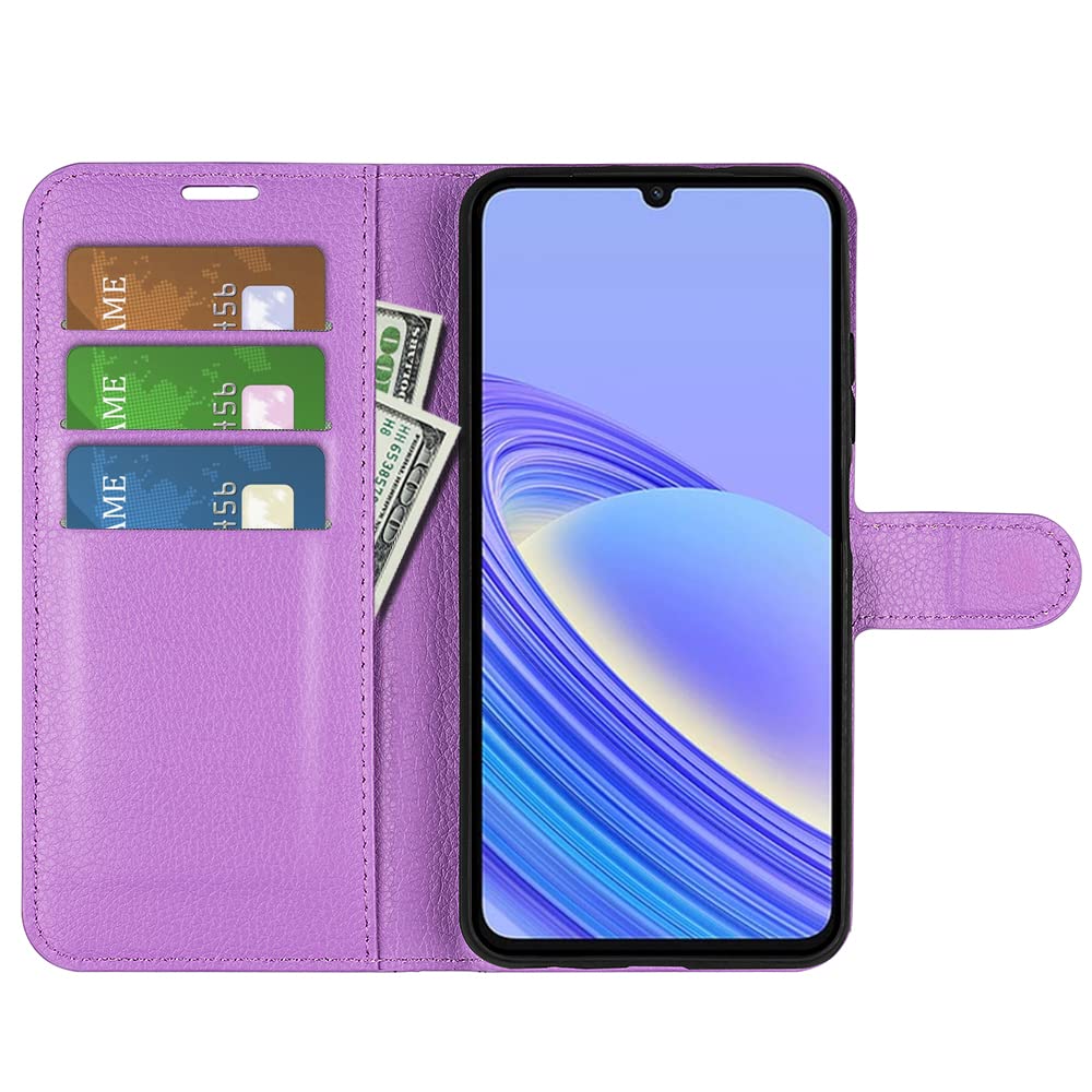 BOCTECH Cover per TCL 40SE, Custodia a Libro Portafoglio in Pelle PU e Silione Morbido con Porta Carte, Magnetica e Supporto Flip Case Antiurto per TCL 40SE, Rosso