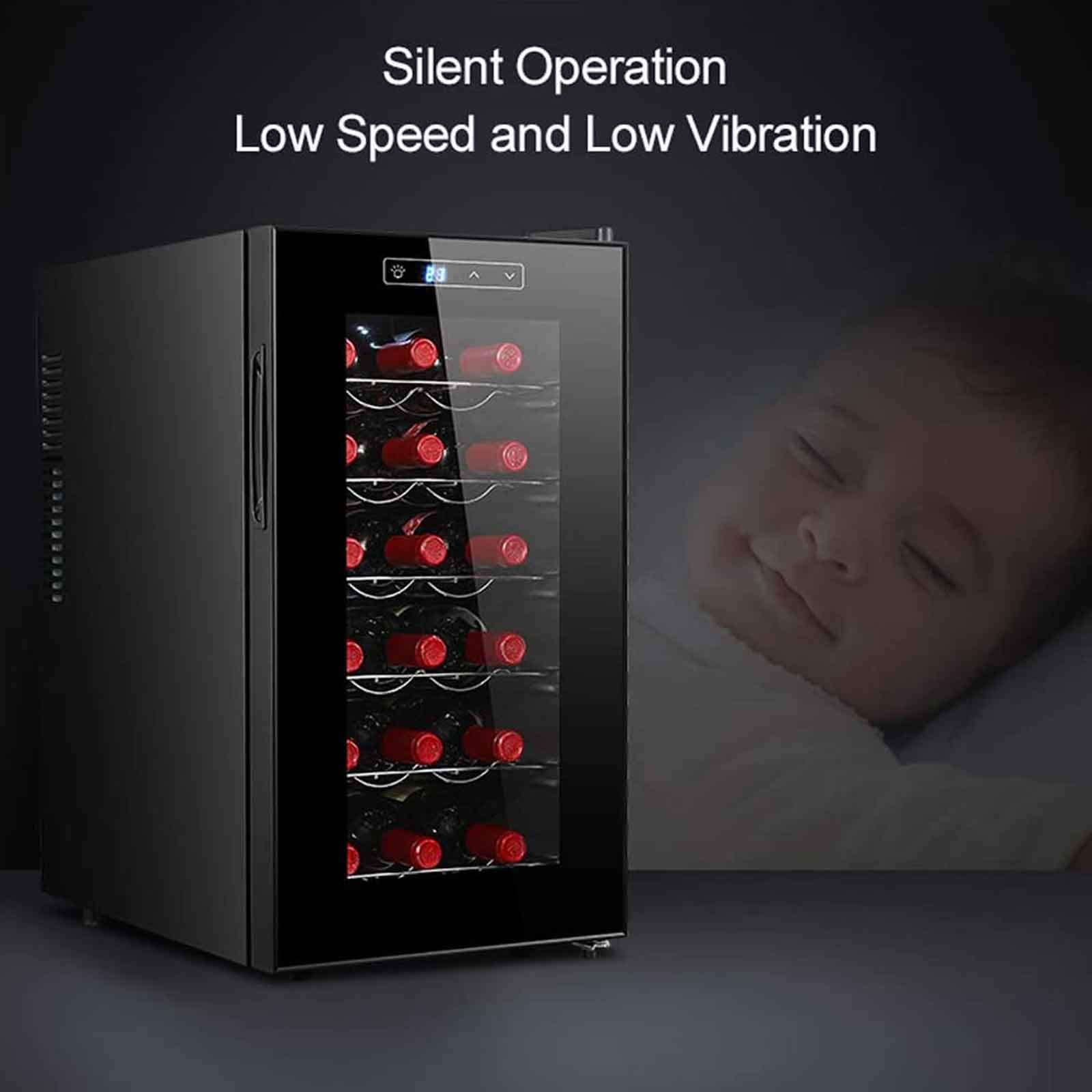 Pucnhzynw Beverage Refrigerator And Cooler,Constant Temperature Wine Cabinet Beer Fridge With Digital Temperature Display LED Light Water Cooler Dispenser Wine Cooler on Fridge.com - View 5