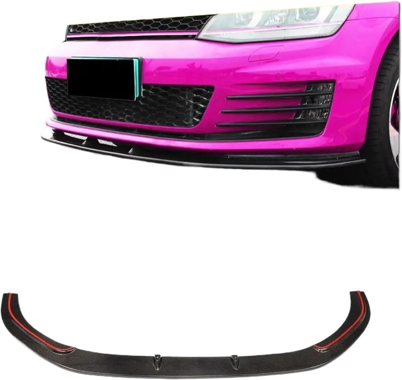フォルクスワーゲン ゴルフ 7.5 GTI TCR フロント バンパー リップ スポイラー ingo noak - Global Brain.
