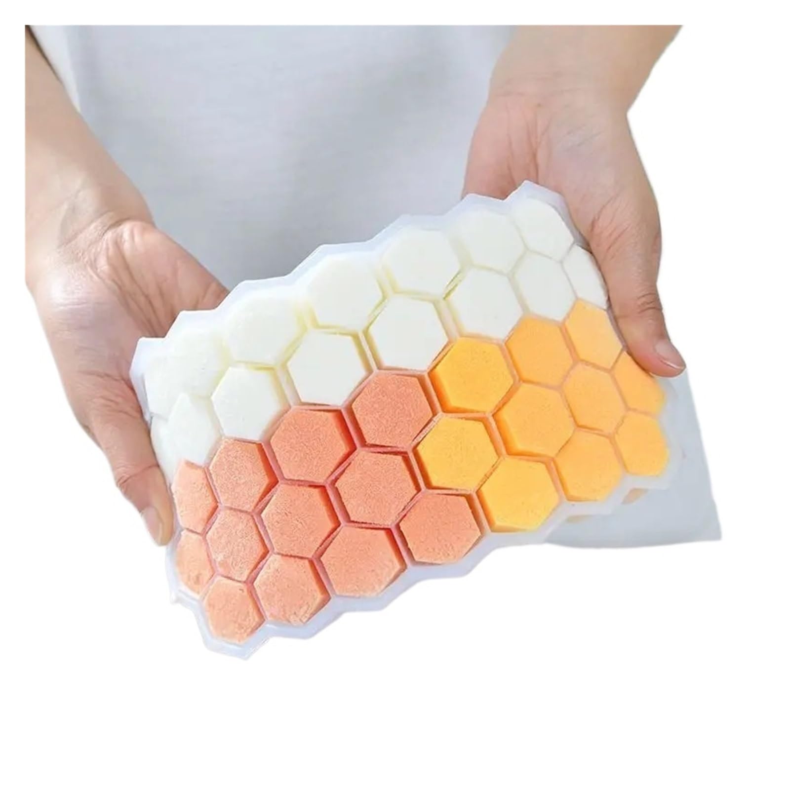 Molde De Silicona for Cubitos De Hielo, Bandeja De Gran Capacidad De 148 Cubitos Con Tapas