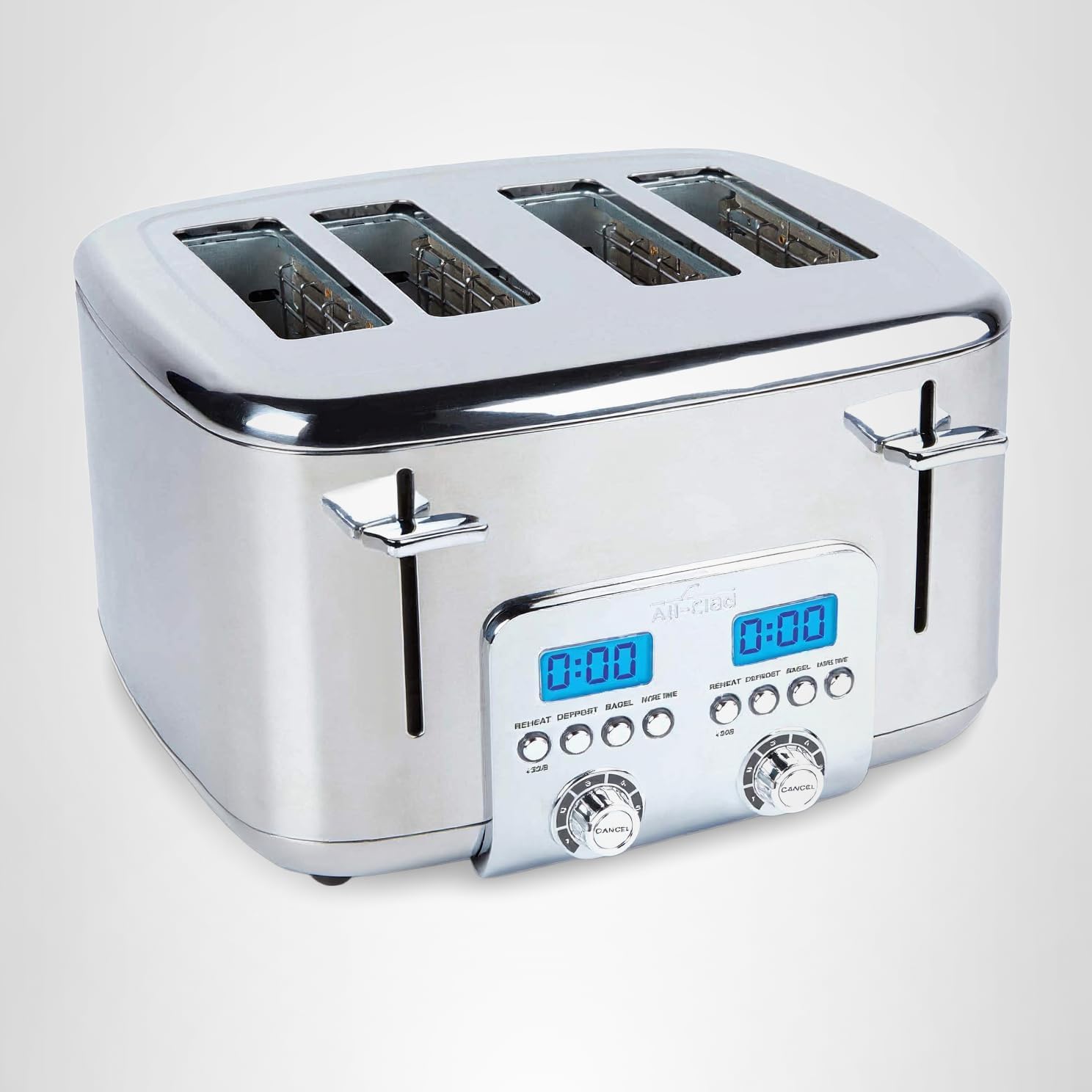 Tostadora eléctrica All-Clad acero inoxidable 4 rebanadas