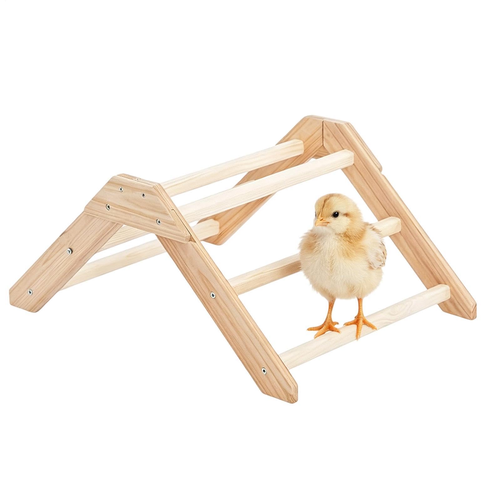 Percha de gallinero en madera con diseño antideslizante para ejercicio