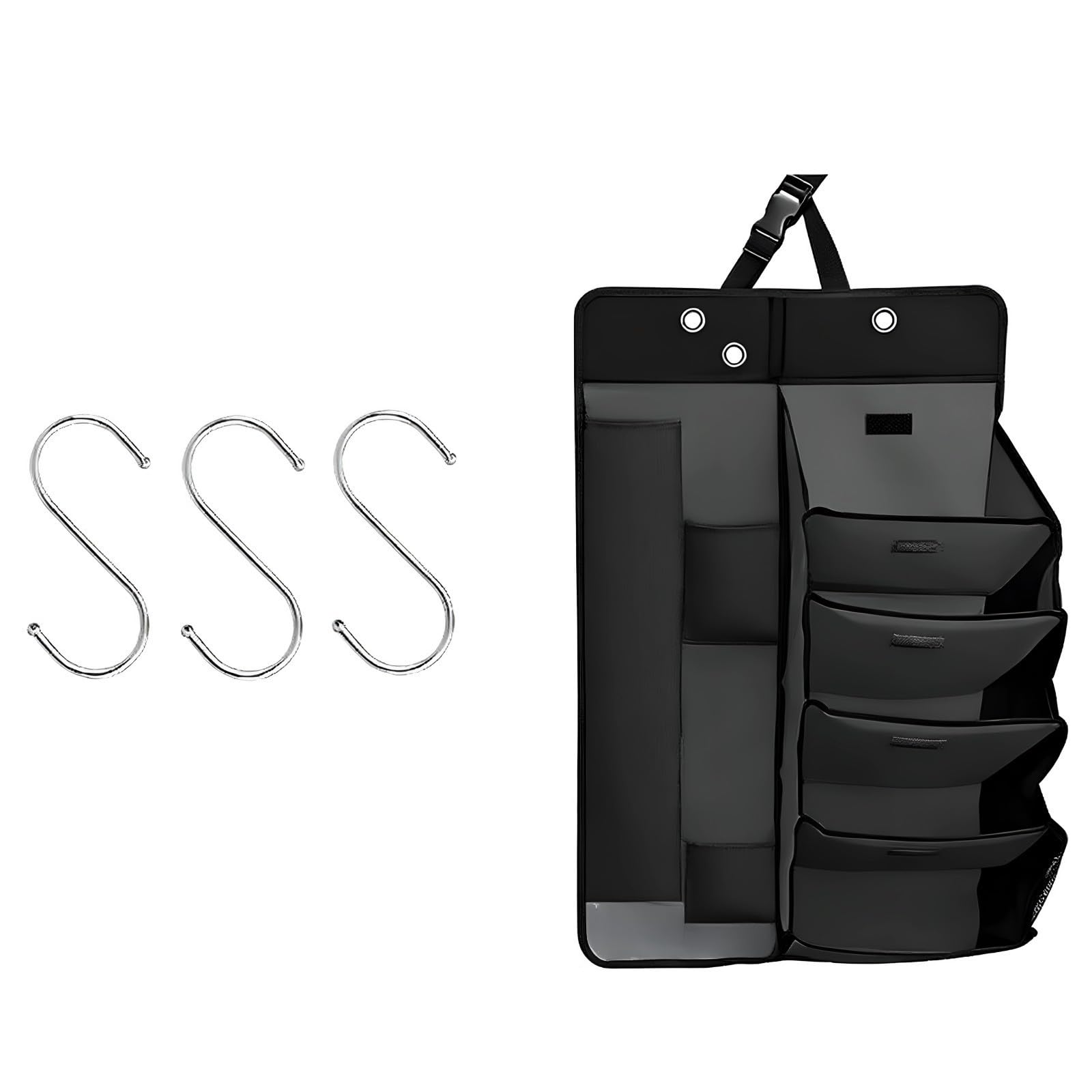 Kaeltsyn Multilayer Back Storage Holder with Sturdy Oxford Fabric for Vehicle Organization Waterproof Car Planner