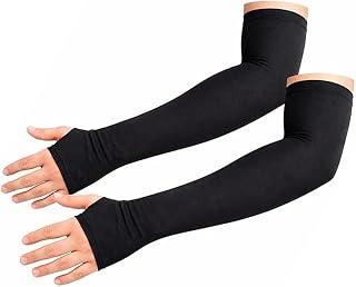 Univik Arm Sleeves for Men & Women | Sun Protection Hand Sleeves with Thumb for Boys & Girls | Ideal for Running, Cycling,... Price In India