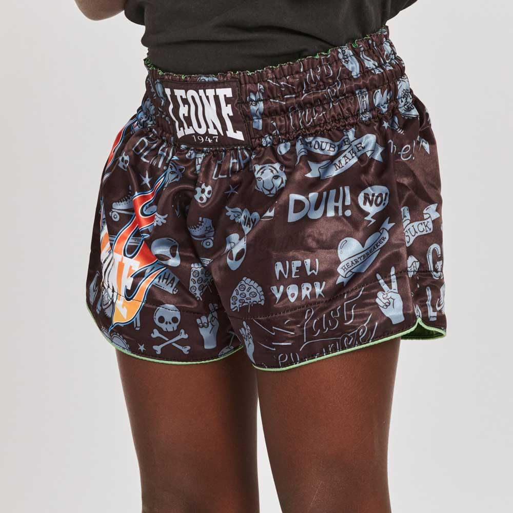 LEONE 1947 Pantaloncini Boxe - Pantalones Cortos Kick-Thai Jr. Unisex - Niños y jóvenes