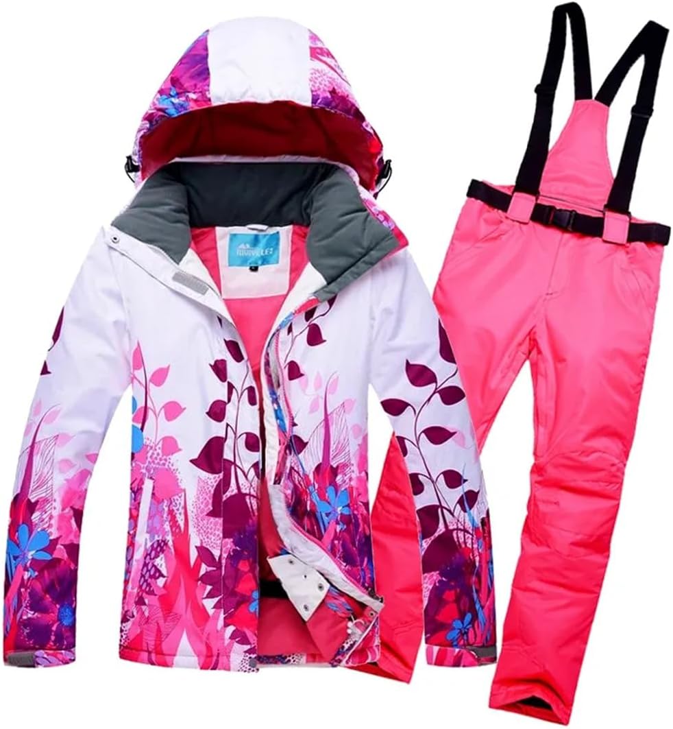 Women Men Winter Sports Ski Jacket And Trousers Snowboarding Suits Windproof Snow Jacket
