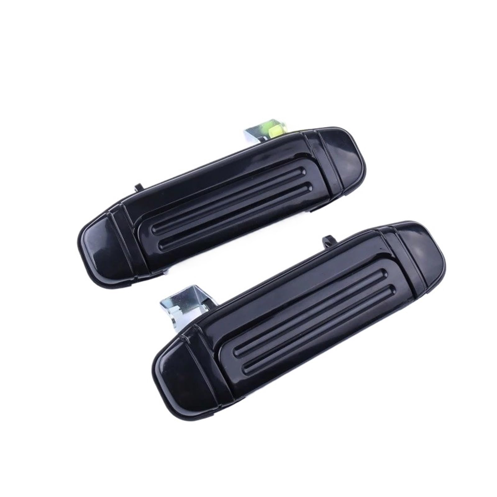 Punxdda Car Exterior Door Handle for Mitsubishi for Montero Pajero 1998-2000 Rear LH RH Smooth Black Plastic Benekar Exterior Door Handle(Left and Right)